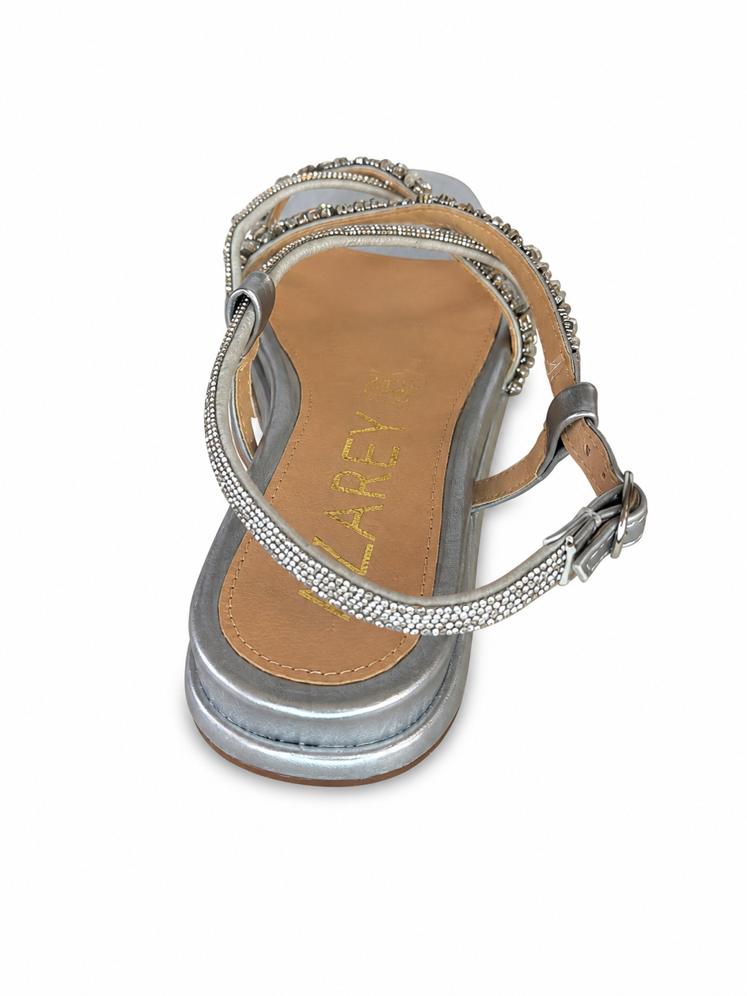 Sandalias planas AZAREY brillo