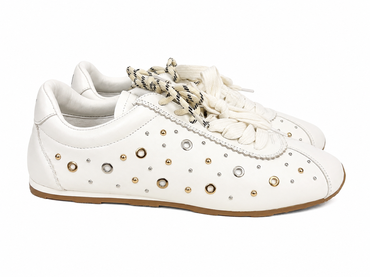 Zapatillas Blancas tachas LODI