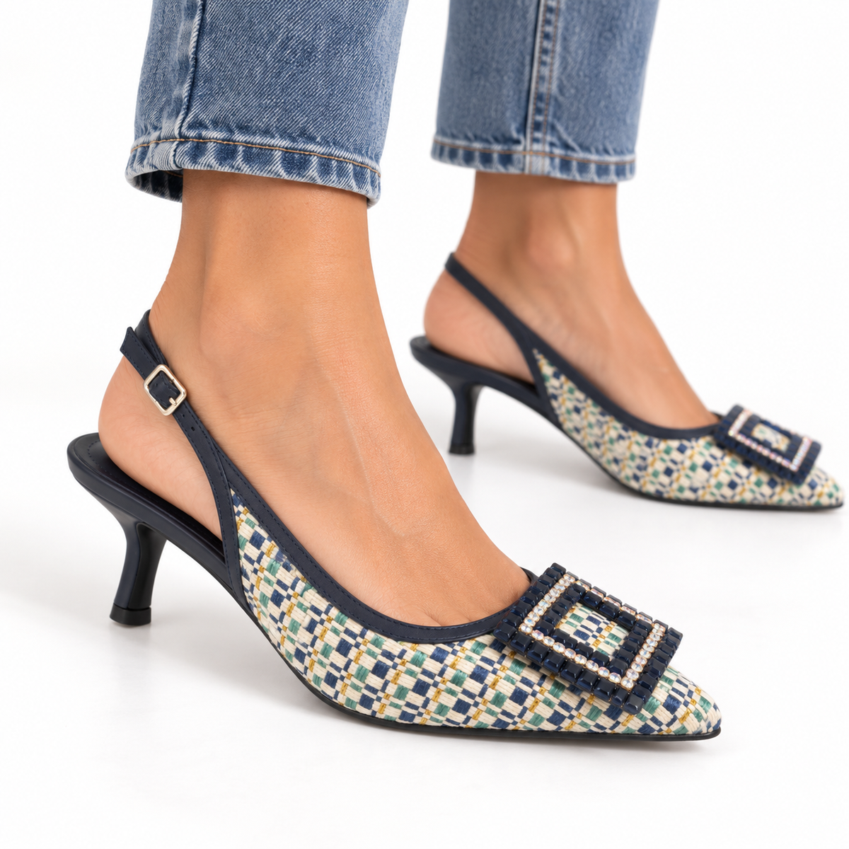 Zapato Rafia Multi-Navy LODI