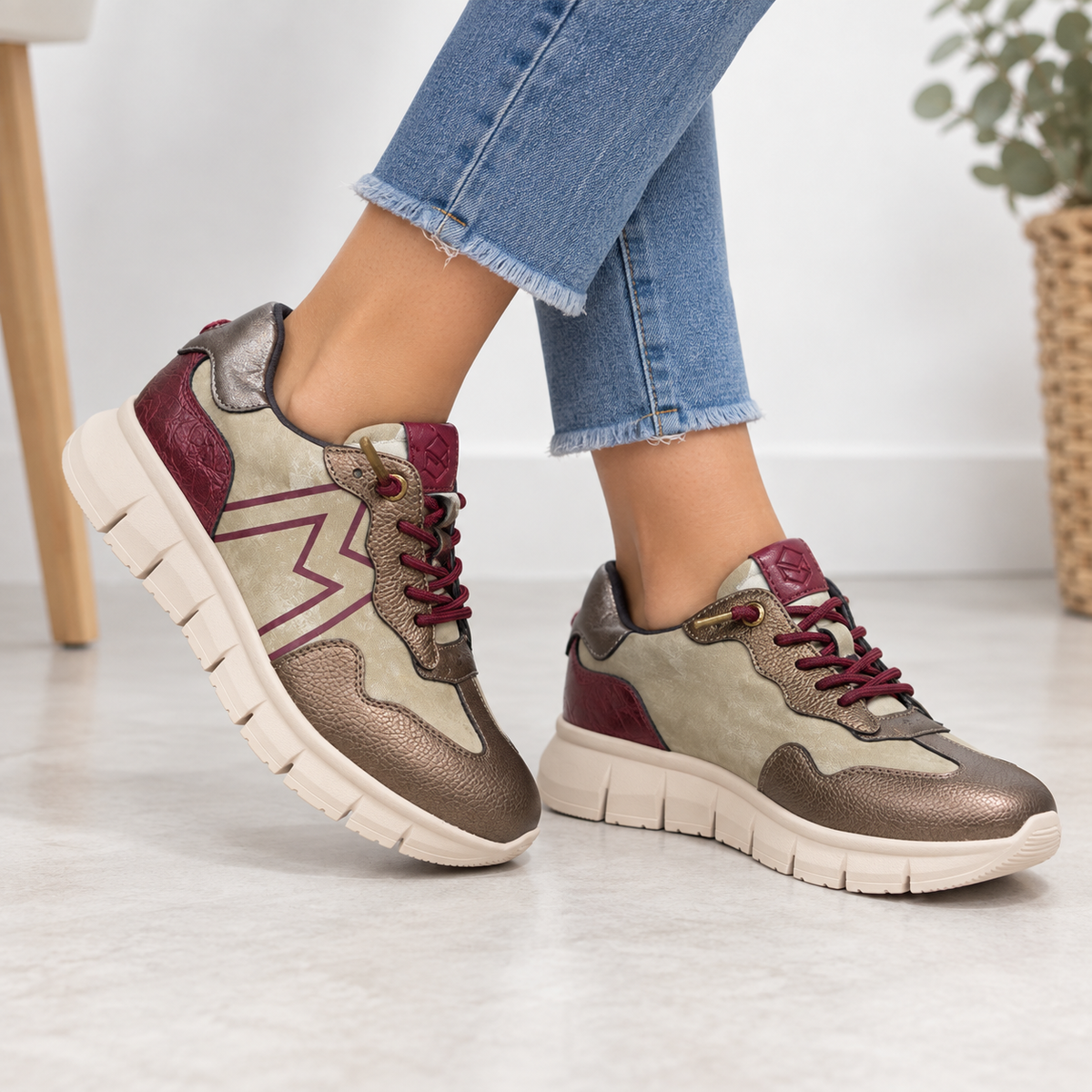 Zapatilla Mysoft Bronce