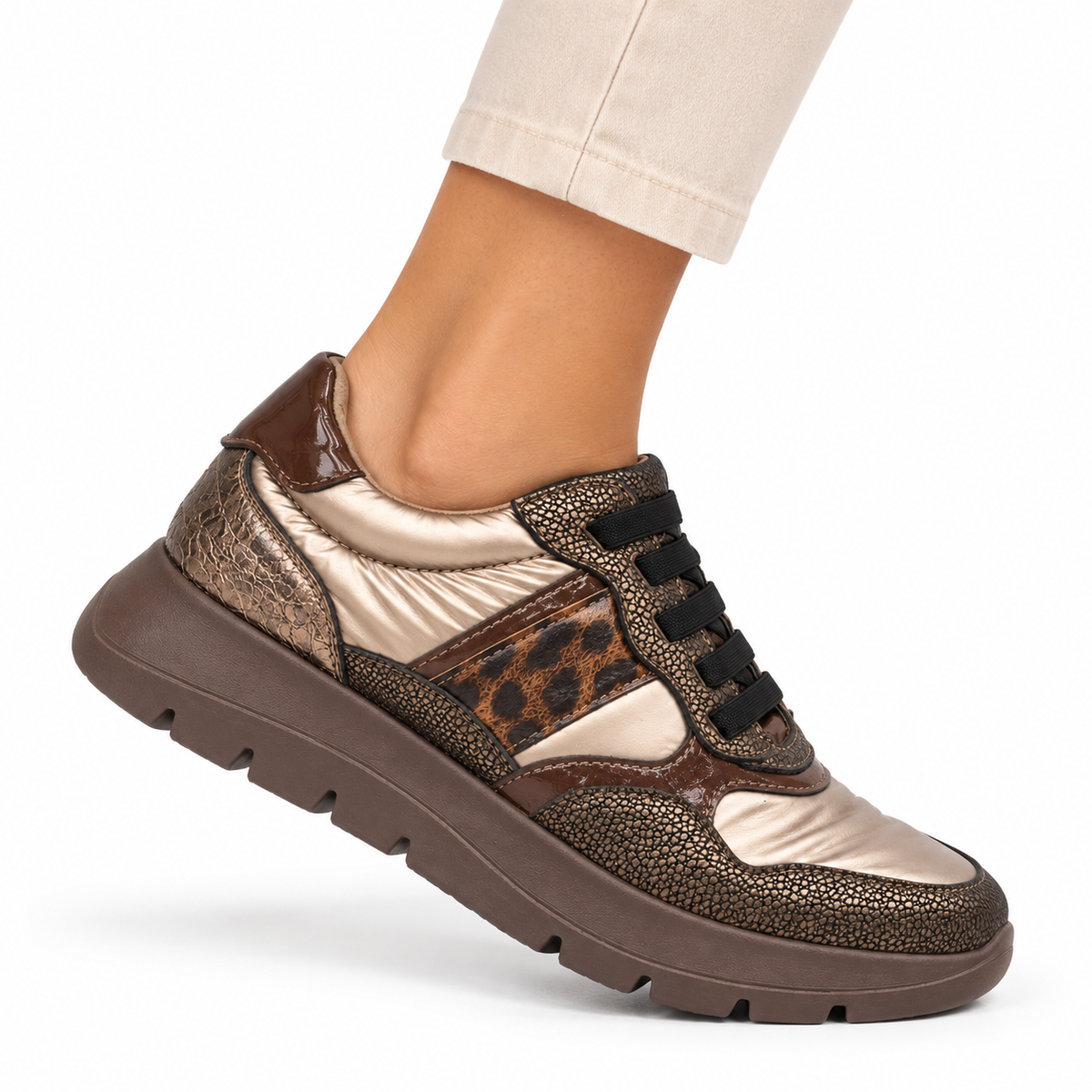 Zapatillas Mysoft marrón