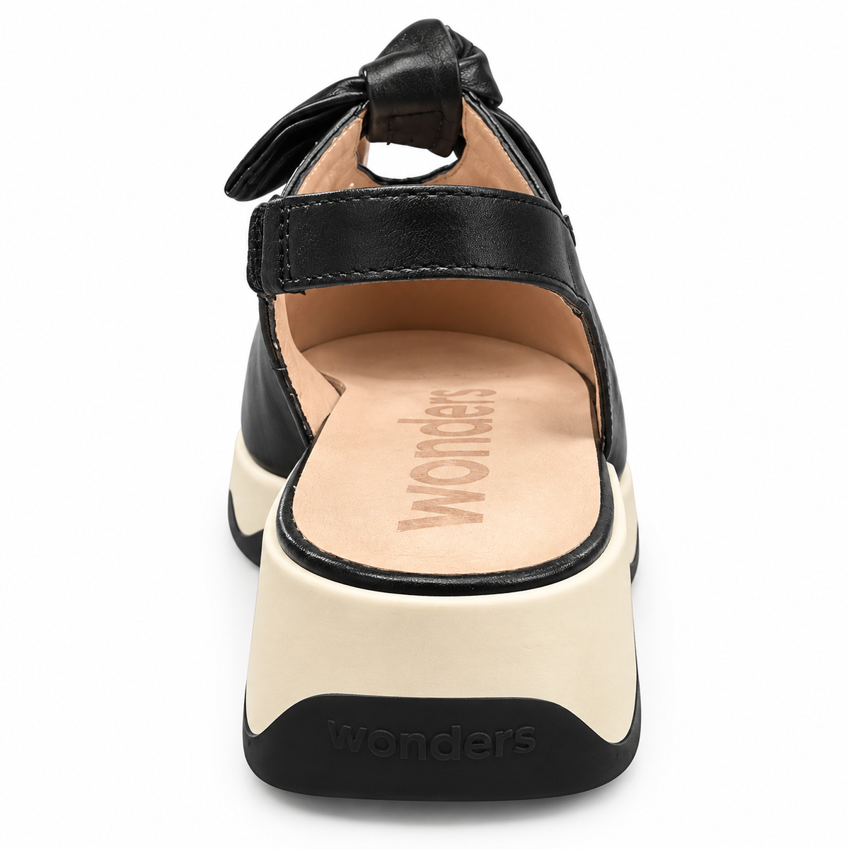 Zapato Negro Destalonado Wonders