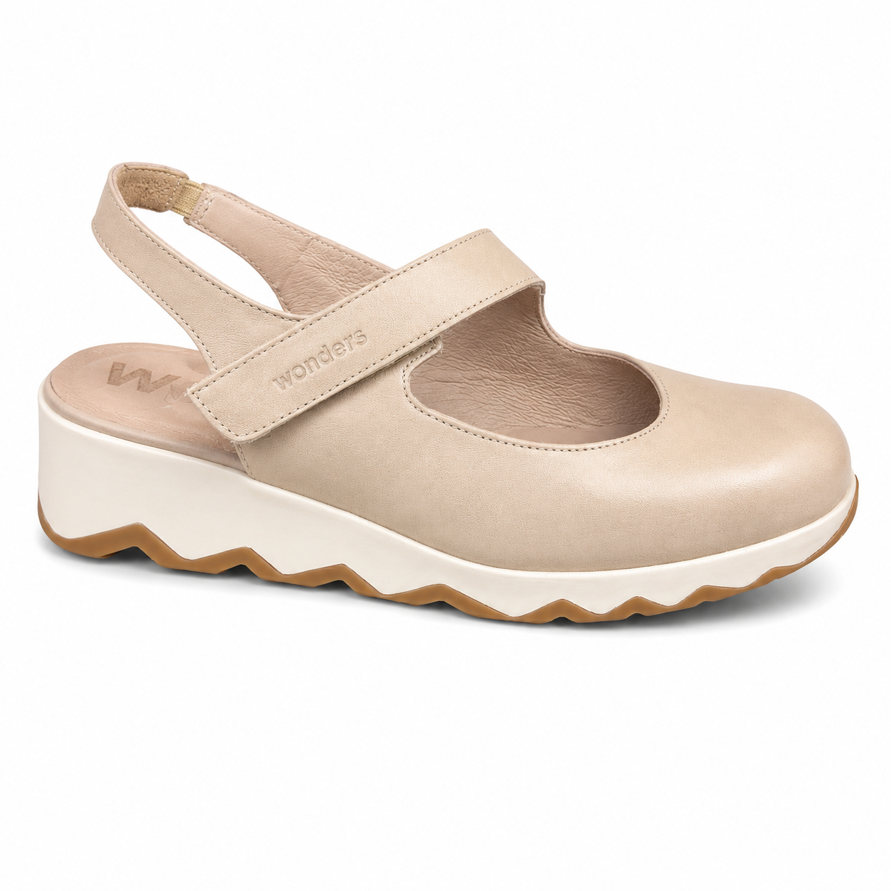 Zapato Beige Destalonado Wonders