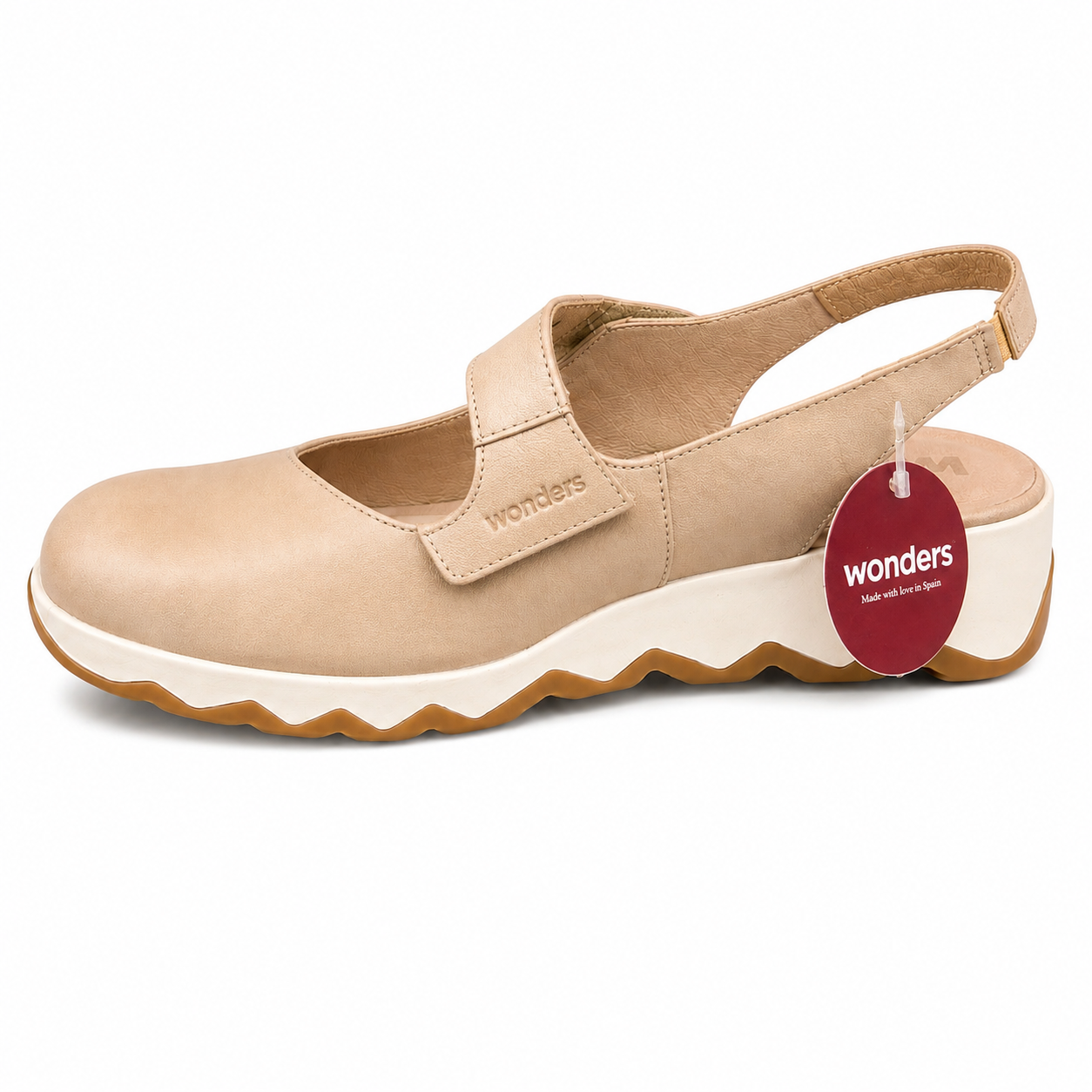Zapato Beige Destalonado Wonders