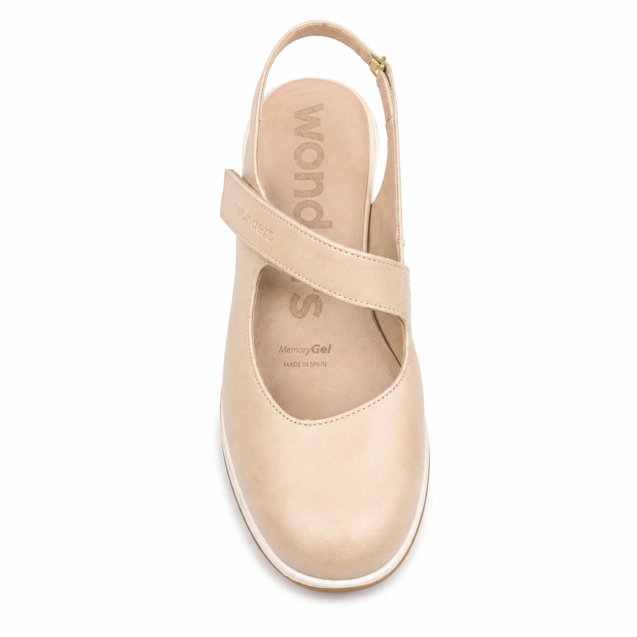 Zapato Beige Destalonado Wonders