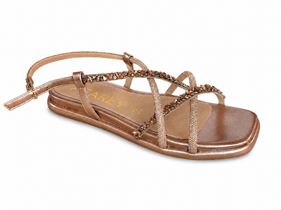 Sandalias planas AZAREY brillo