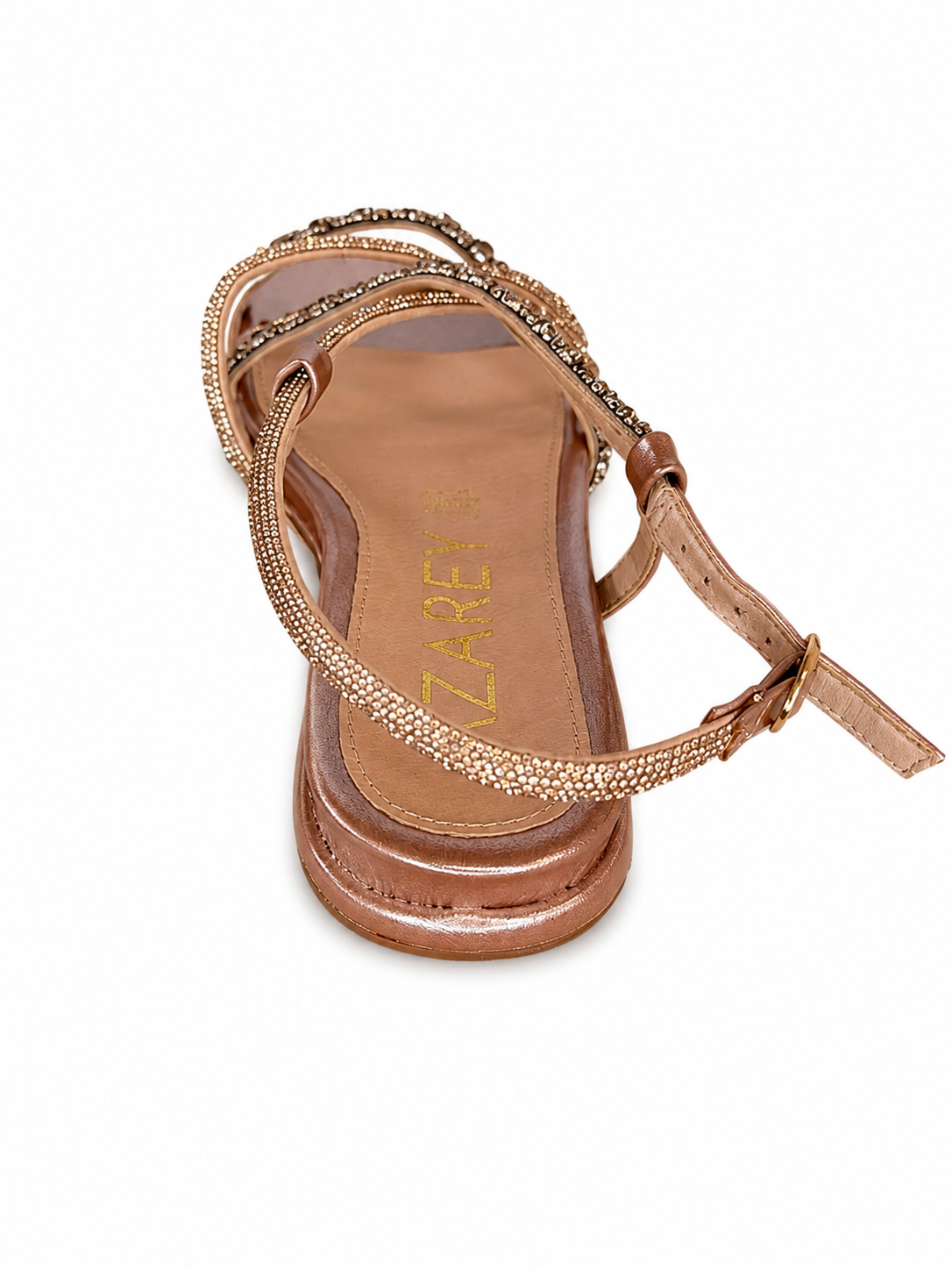 Sandalias planas AZAREY brillo