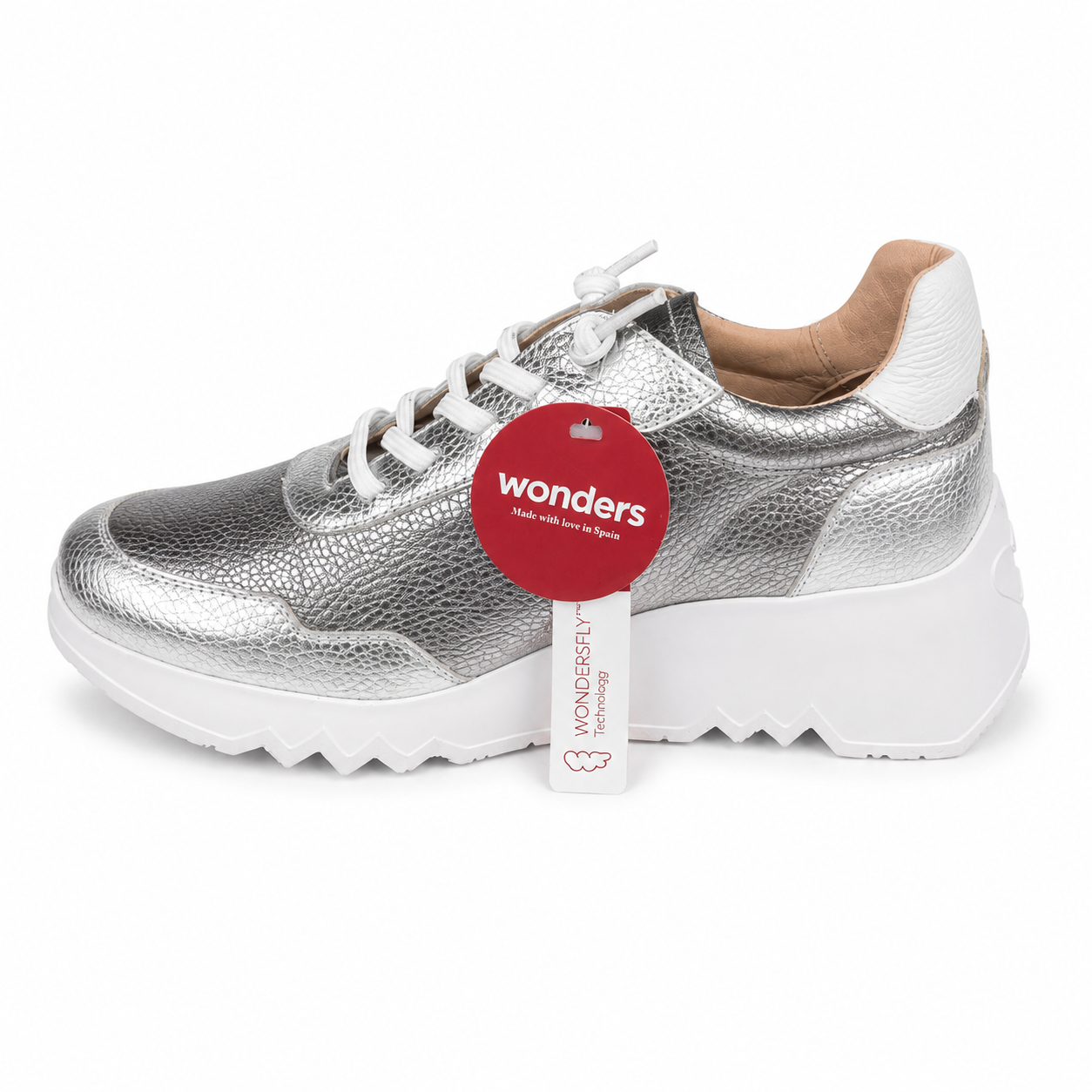 Zapatilla Plata Plomo Wonders