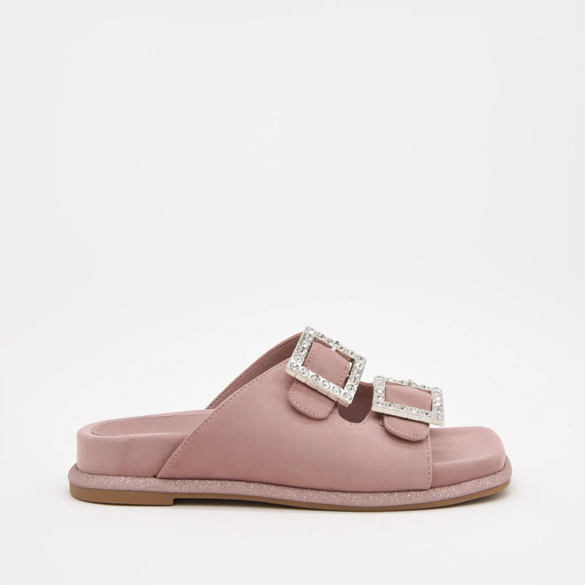 Sandalias planas AZAREY con hebillas joya