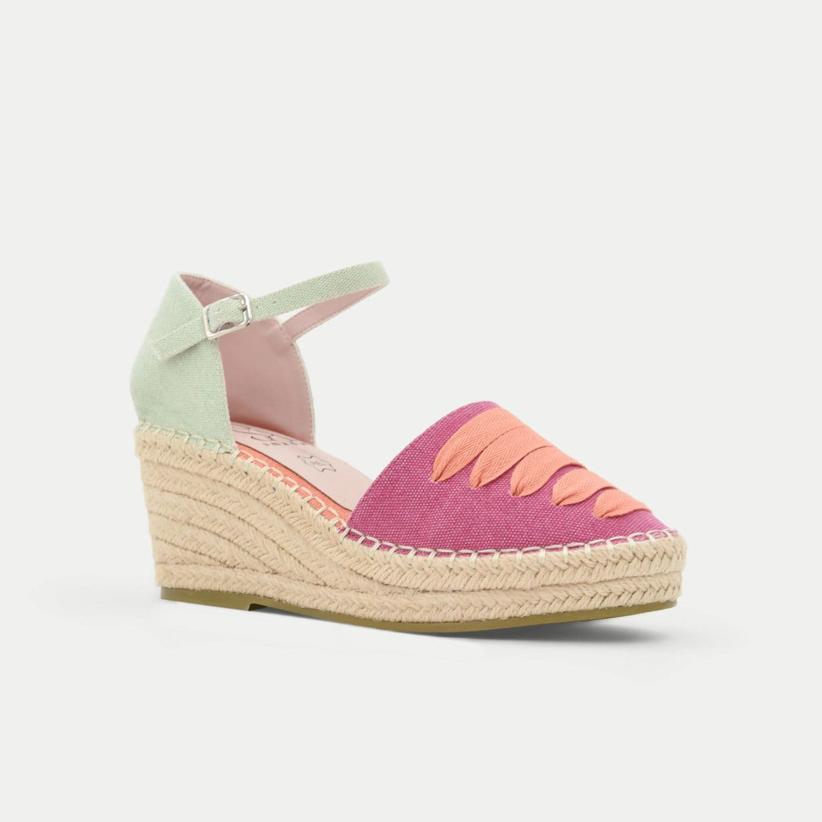 Alpargatas AZAREY multicolor con forma de cuña