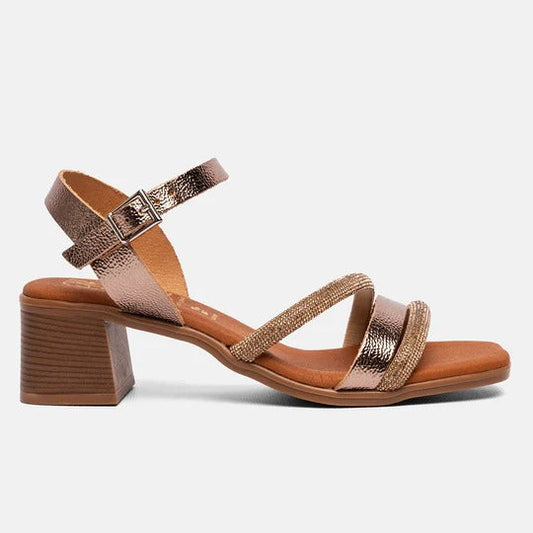 Sandalias OH MY SANDALAS piel olivia doradas